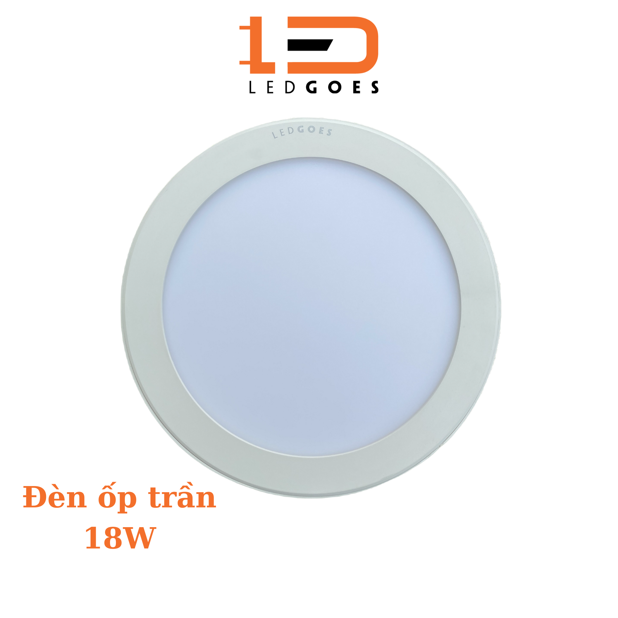 Đèn LED ốp trần nổi LEDGOES 18W