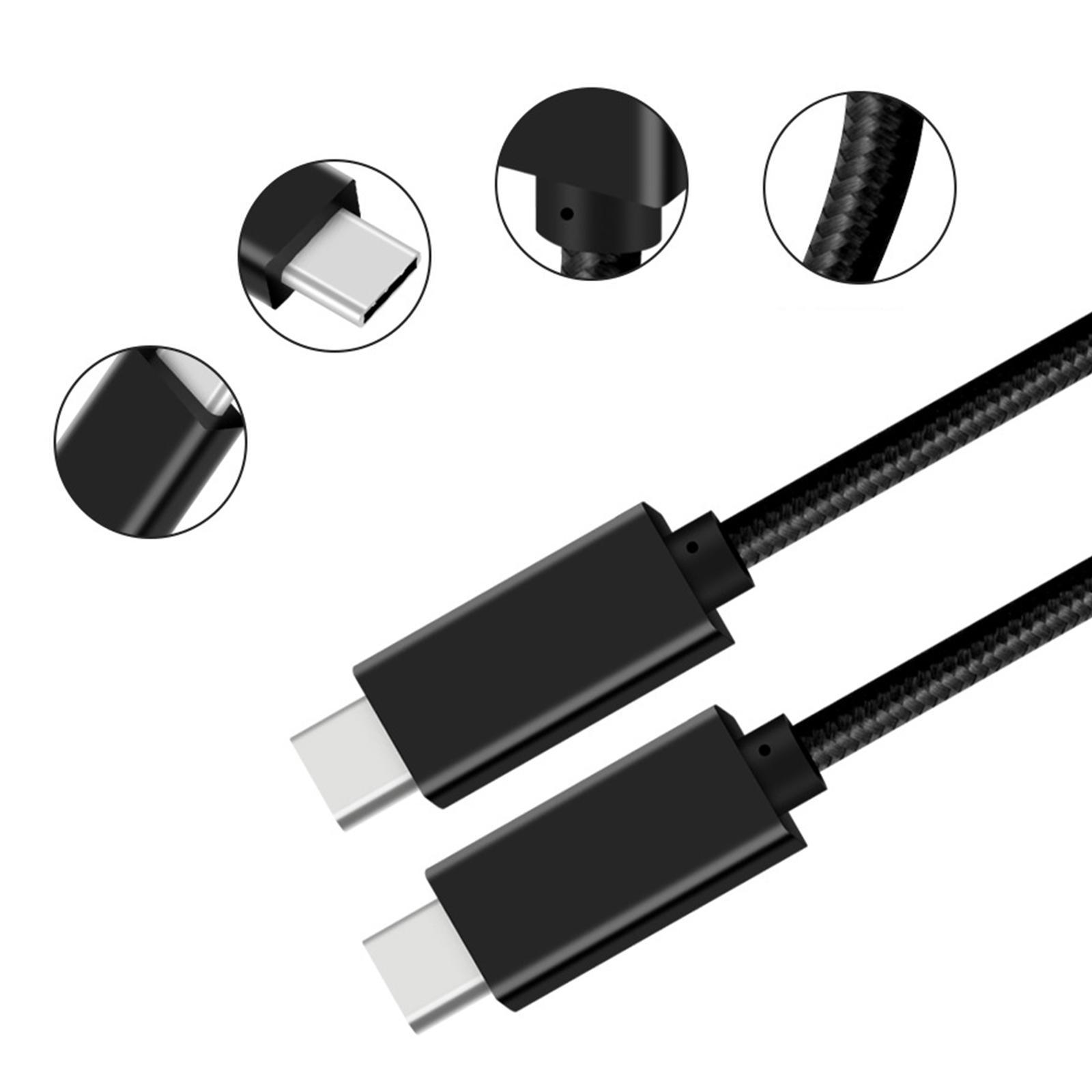 Braided Nylon to USB 3.1 Cable 100W PD Fast Charging 1 Meter