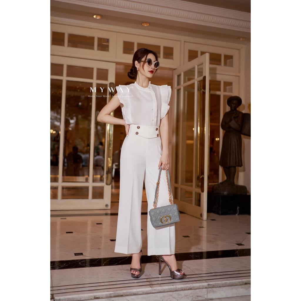 Quần Tây Nữ MY WAY Ống Rộng Đai Bản To Sang Trọng 1MQ0127