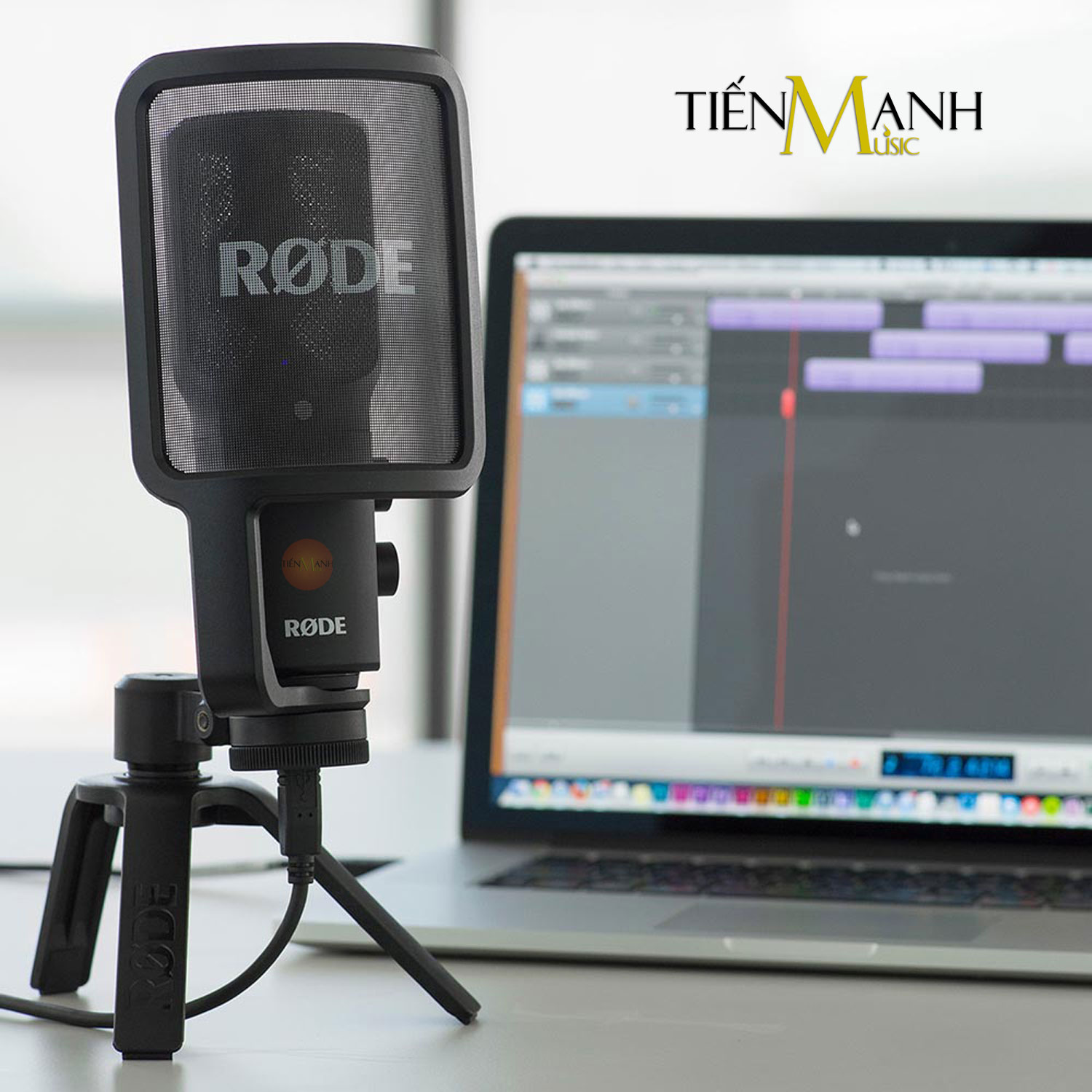Micro Rode NT-USB Mic Thu Âm Podcast Livestream, Radio, ASMR NTUSB Plus Microphone Phòng Thu Studio NT-USB Hàng Chính Hãng - Kèm Móng Gẩy DreamMaker