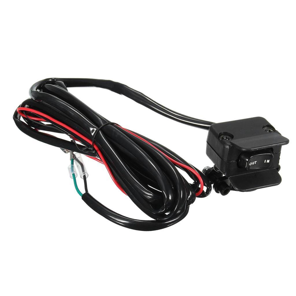3 Meters 12V Winch Rocker Switch Control Line Kit for Motorcycle ATV