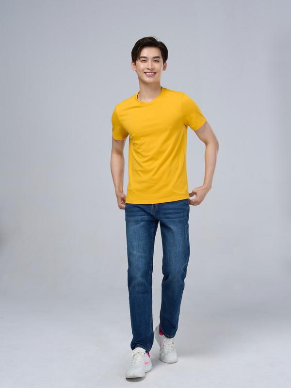 Áo thun trơn basic nam YODY cổ tròn cotton thoáng mát TSM5231