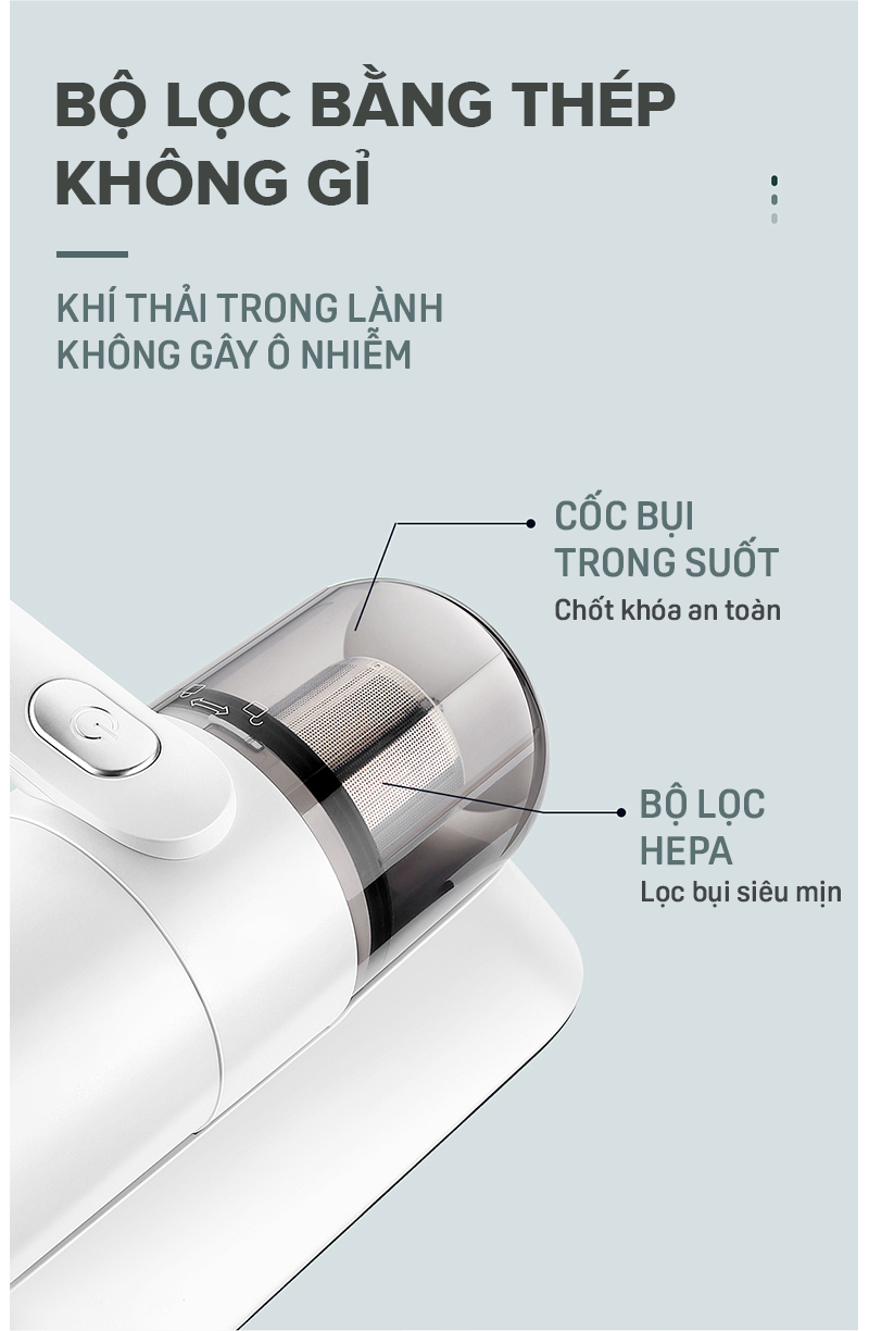 Máy Hút Bụi Cầm Tay Thông Minh Thế Hệ Mới LW-P1005A, Dung Tích Cốc Chứa 0.5L - Hàng Chính Hãng