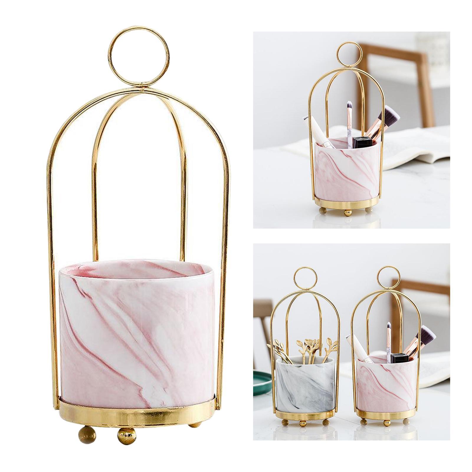 2 pieces Flower Vases Pots Planters Hanging Ceramic Storage Jar Container