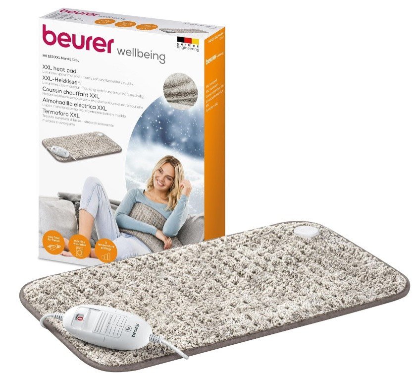 Miếng sưởi Beurer HK 123 xxl Nordic Taupe hàng chính hãng