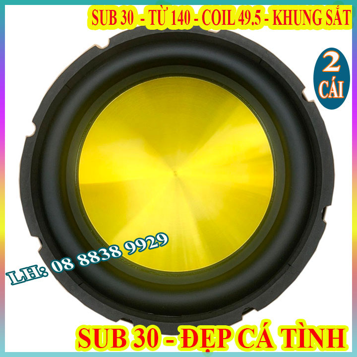 CẶP CỦ LOA SIÊU TRẦM 30 PT AUDIO TỪ 140 COIL 50 - CHUYÊN ĐÓNG LOA SUB LOA SUB RỜI - GIÁ 2 LOA