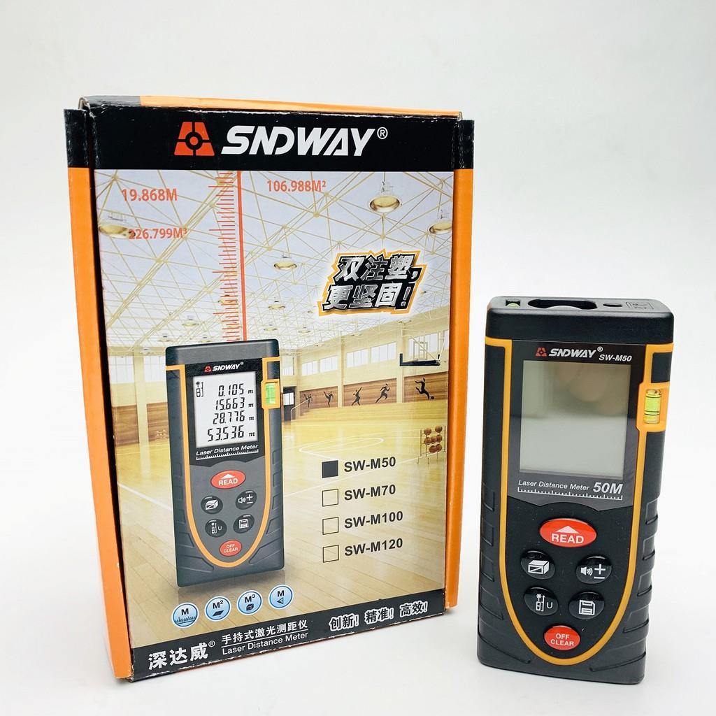 Thước đo khoảng cách bằng tia laser SNDWAY SW-M50 , Phạm vi đo 50m