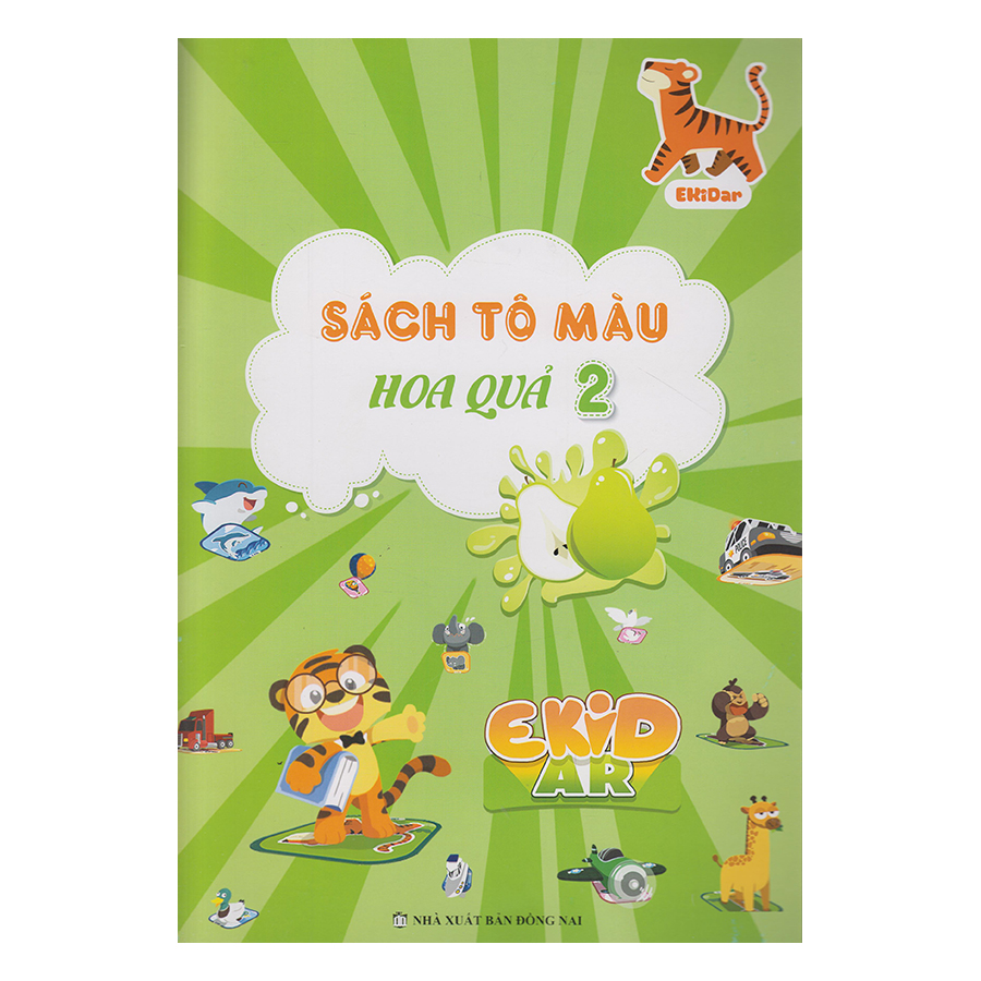 Sách Tô Màu 4D Ekidar Chủ Đề Hoa Quả