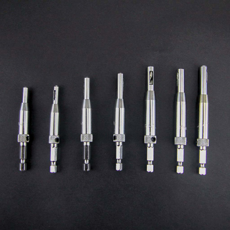 Bộ 7 mũi khoan bản lề tự định tâm 2-6.3mm