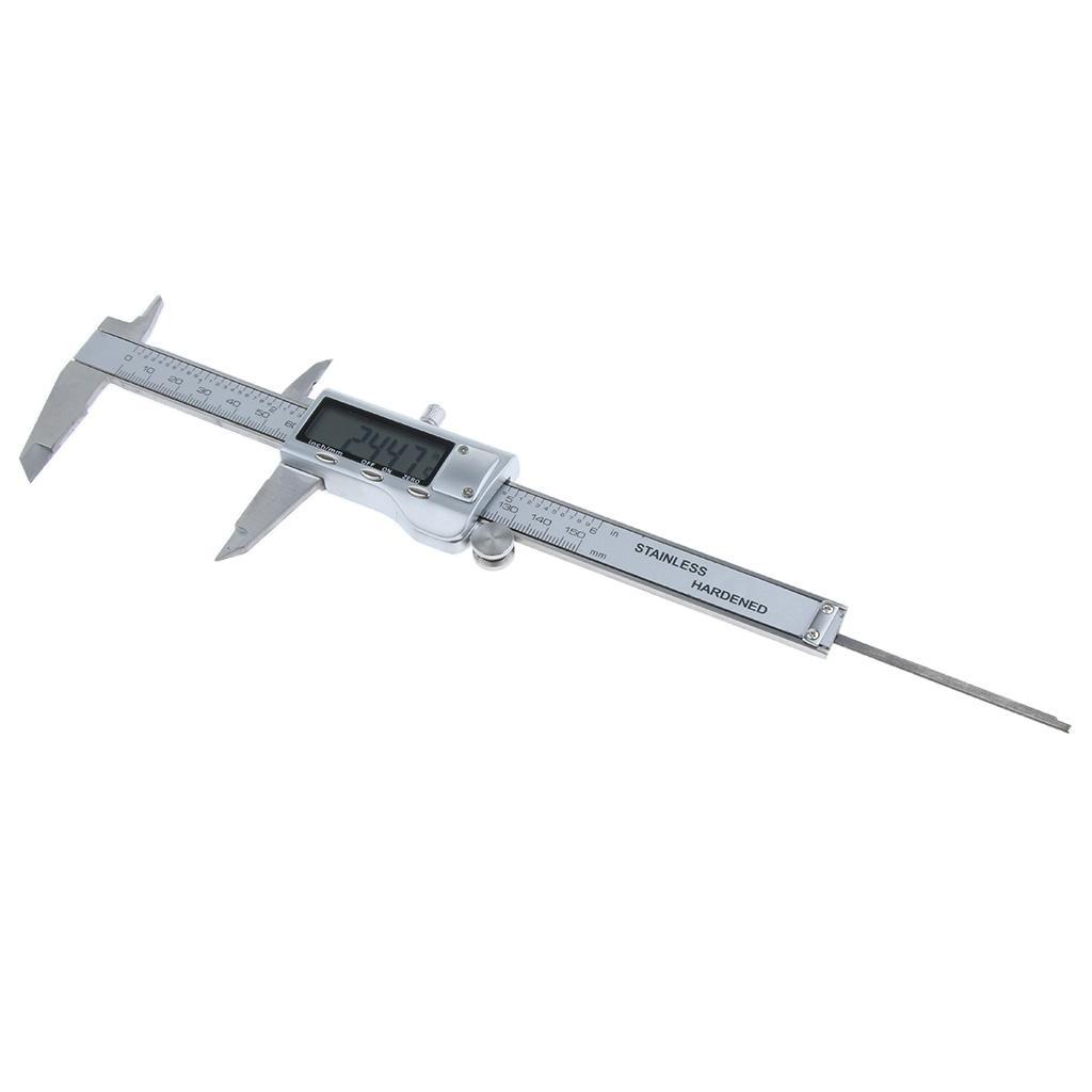 LCD Electronic Digital Vernier Caliper Gauge Micrometer Inch/Metric 0-150mm/0-6''