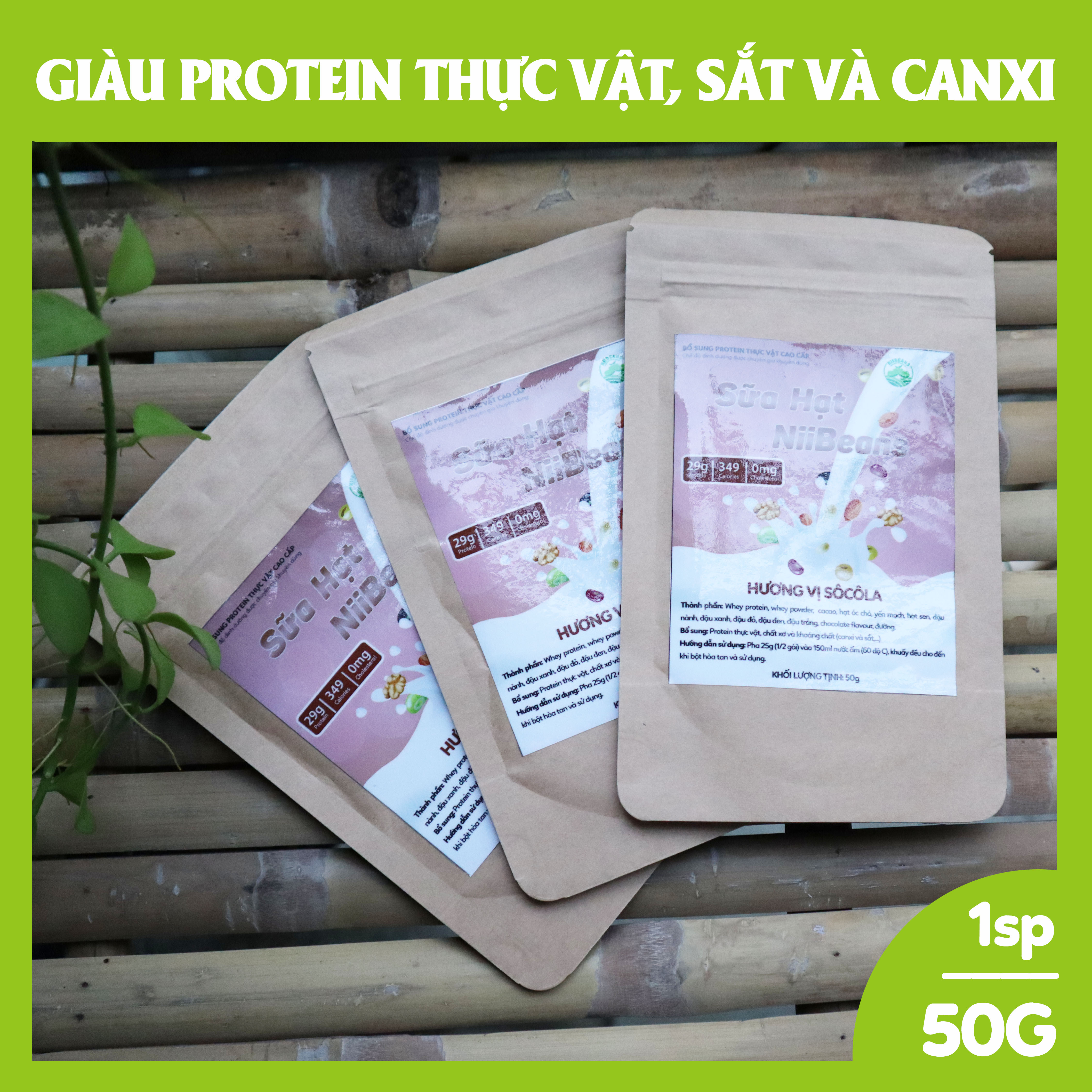 Sữa hạt NiiBeans Tăng cân Hương vị Sô Cô La