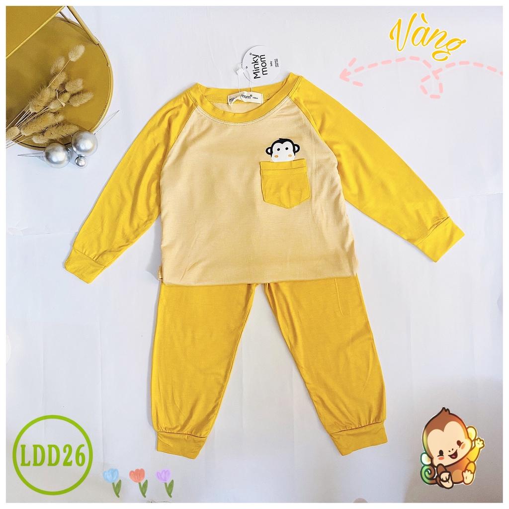 Bộ Dài Tay Cho Bé LDD26 Đồ Bộ Thun Lạnh Cao Cấp Mềm Mịn Thoáng Mát Hàng Chuẩn Loại 1 MINKY MOM