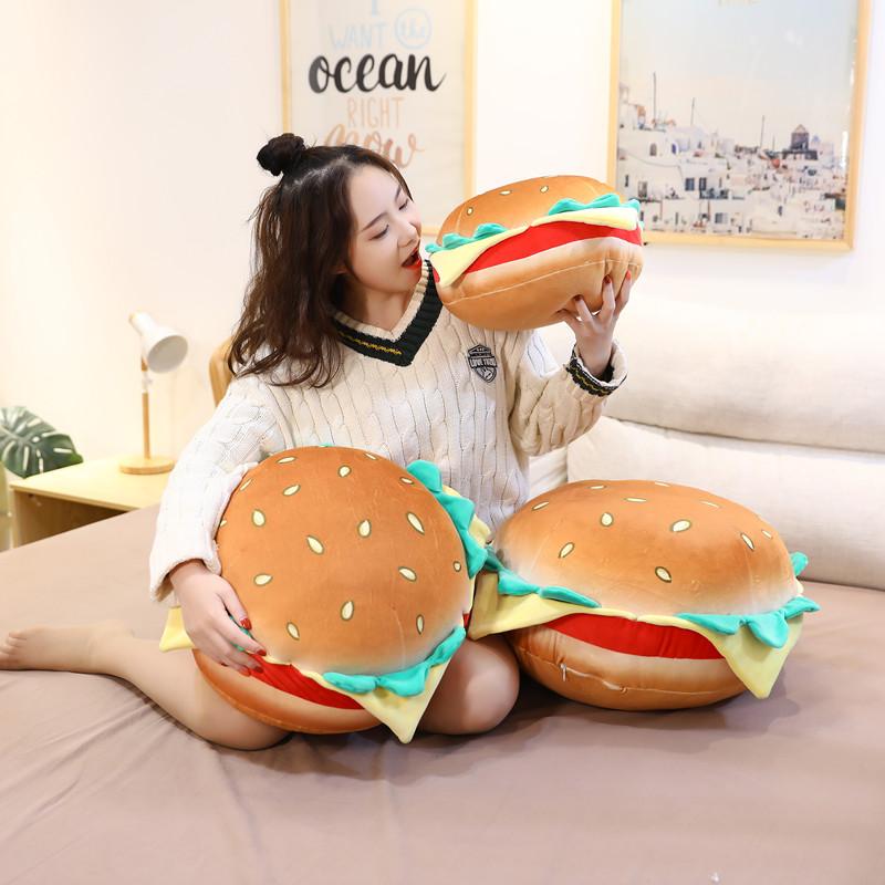 Dễ Thương Mô Phỏng Sang Trọng Đồ Chơi Bánh Hamburger Nhồi Bông Ngộ Nghĩnh Thực Phẩm Gối Đệm Trẻ Em Đồ Chơi Quà Tặng Sinh Nhật Sáng Tạo Trang Trí