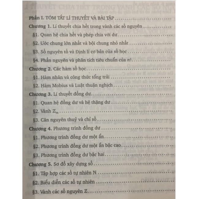 Sách - Bài tập Cơ sở Lí thuyết số và Đa thức.