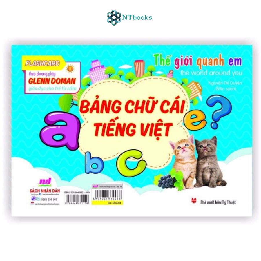 Sách Flash Card Glenn Doman - Thế Giới Quanh Em - Bảng Chữ Cái Tiếng Việt