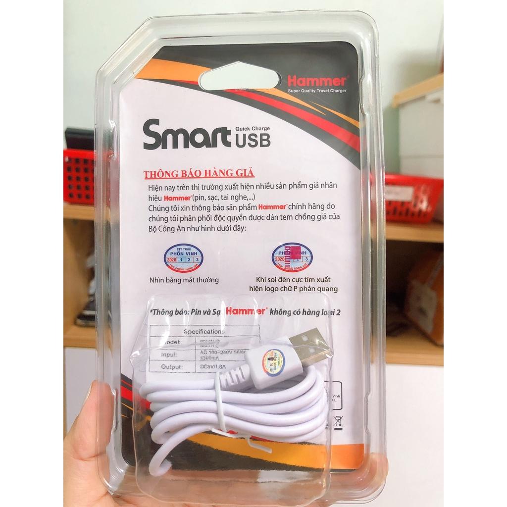 Bộ sạc Ham DÒNG ĐIỆN 2.1A CHUÔI TYPE C, Hàng chính hãng