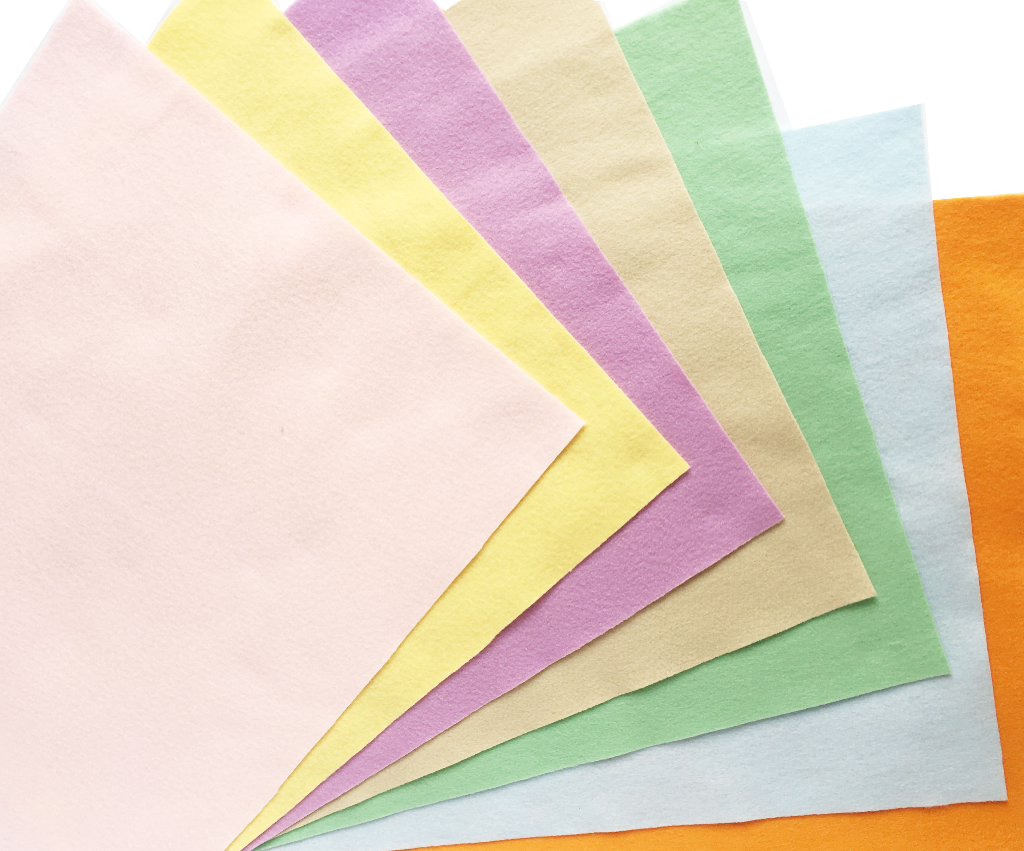 Combo 7 vải nỉ mềm Hàn Quốc cao cấp D30XR37cm 7 màu Pastel   làm đồ handmade, craft, thủ công