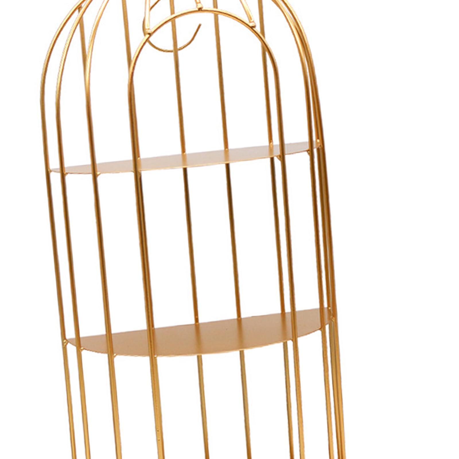 Rodeo Nordic Rack Storage Iron Luxury Bird Cage Organizer Stand Holder Vanity