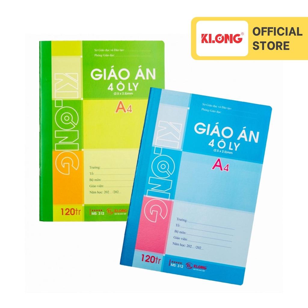 Sổ giáo án 4 ô ly A4 200 trang MS: 314