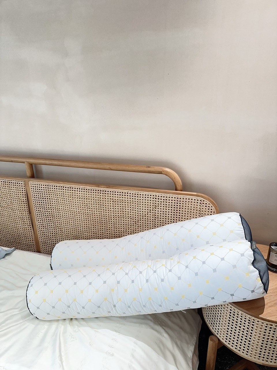 Ruột gối ôm trần trám LIDACO bông tự nhiên vải cotton 100% kích thước 35x100cm