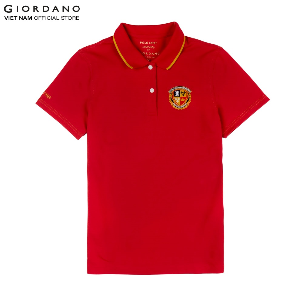 Áo Thun Có Cổ Nữ Union Jack Polo Giordano 05310322