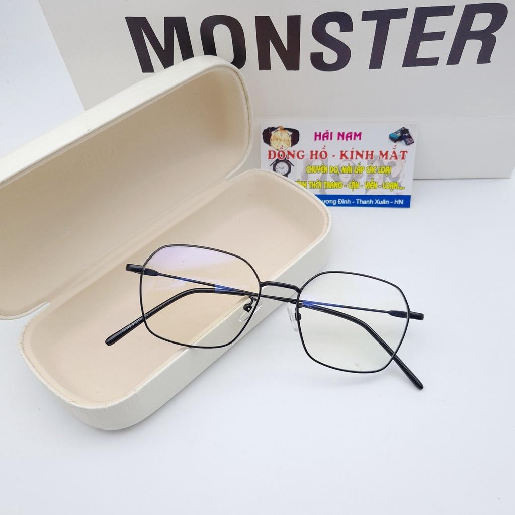 Gọng kính cận kim loại nam nữ mảnh lục giác HAINAM EYEWEAR siêu hot