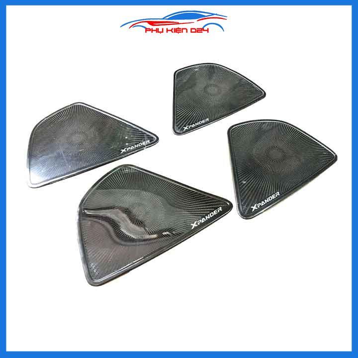 Bộ ốp màng loa vân Titan cho xe Xpander 2018-2019-2020-2021-2022 chống xước trang trí nội thất ô tô