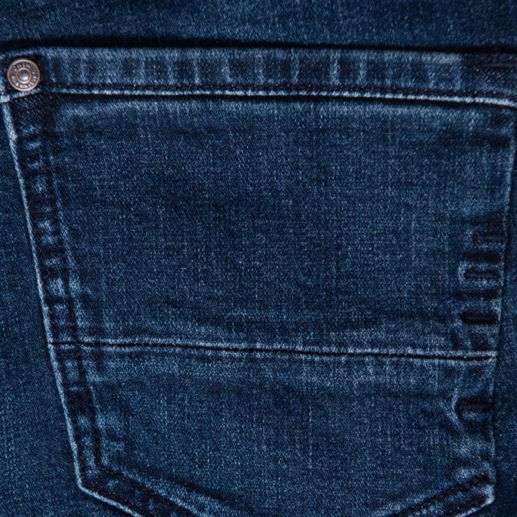 Quần Jeans OWEN nam dáng Slimfit co dãn không phai màu mã QJS230156