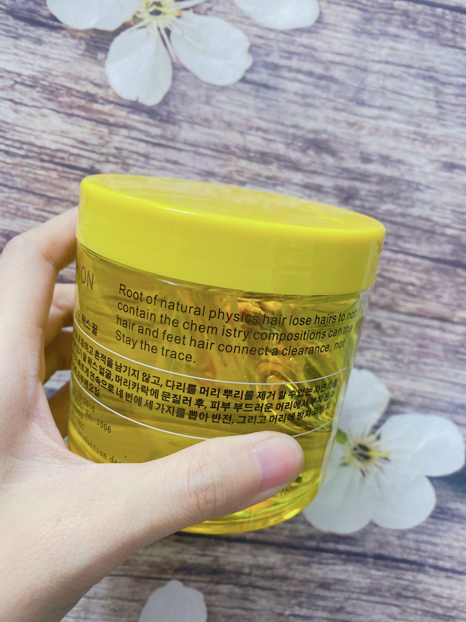 (Sỉ 3) Hũ Sáp WaxLông Lạnh Horshion Tặng Giấy Wax, WaxOng Vàng 750ml