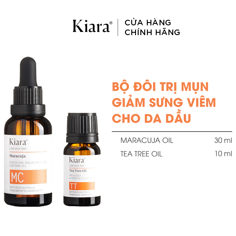 Bộ Đôi Chấm Mụn - Kiềm Dầu Kiara Maracuja và Tea Tree Oil