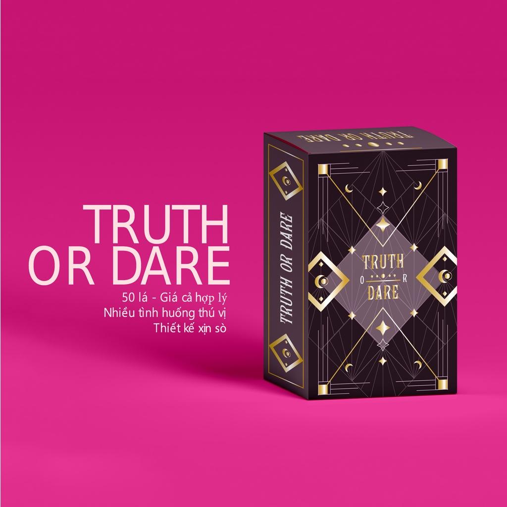 Bộ bài Truth or Dare việt hoá, phong cách tarot. 50 lá chơi quên lối về.
