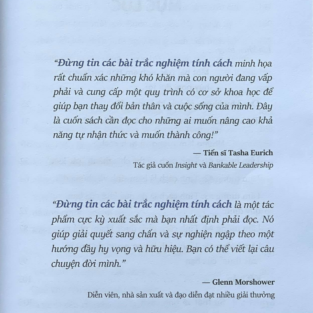 Đừng tin các bài trắc nghiệm tính cách - Tác giả Benjamin Hardy