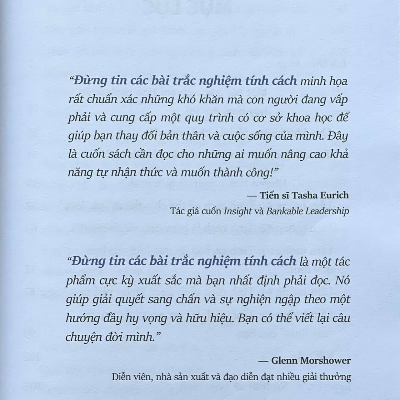 Đừng tin các bài trắc nghiệm tính cách (Personality isn’t permanent) - Tác giả Benjamin Hardy