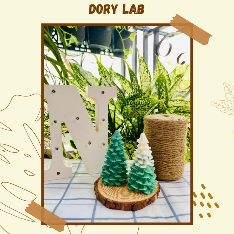 Nến Thơm Cây Thông Giáng Sinh Kèm Chậu Tròn Handmade, Quà Tặng Độc Đáo - Dory Lab