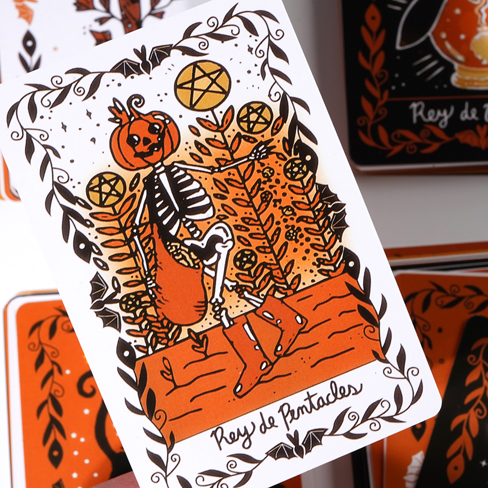 Bộ Bài Happy Halloween Tarot 78 Lá Bài Tặng Đá Thanh Tẩy