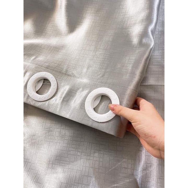 Rèm Cửa Sổ Phòng Ngủ - Khả Năng Chống Nắng Tốt - Vải Trang Trí Decor - Diga Home - Ghi Sáng - Rộng 2M X Cao 2M