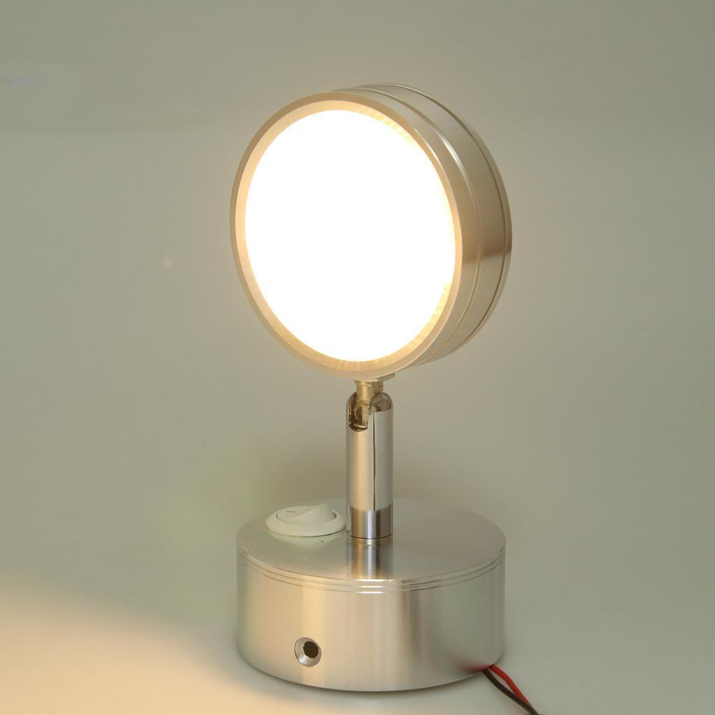 3" Stainless Steel LED Interior Reading Swivel Lights Bedside Lamps for Boat