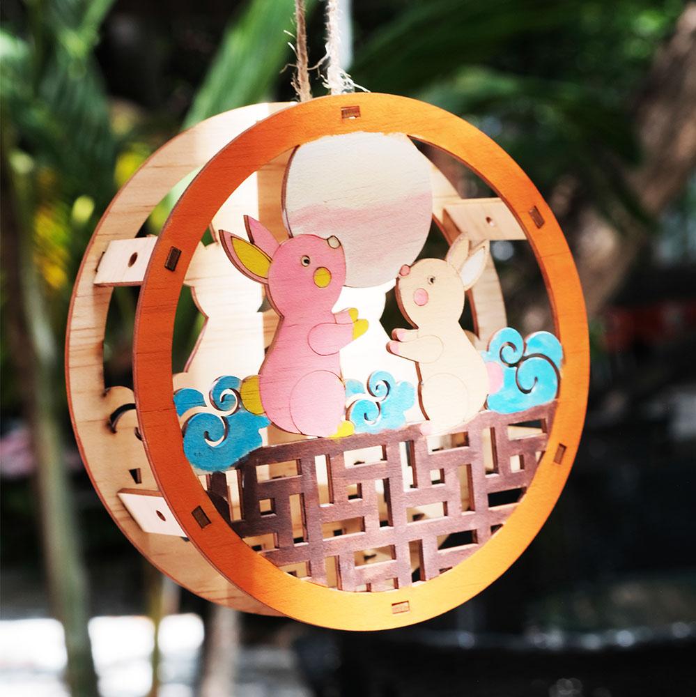 Lồng Đèn Sáng Tạo - Thỏ Ngọc Vui Trăng - Giftbrand GB03