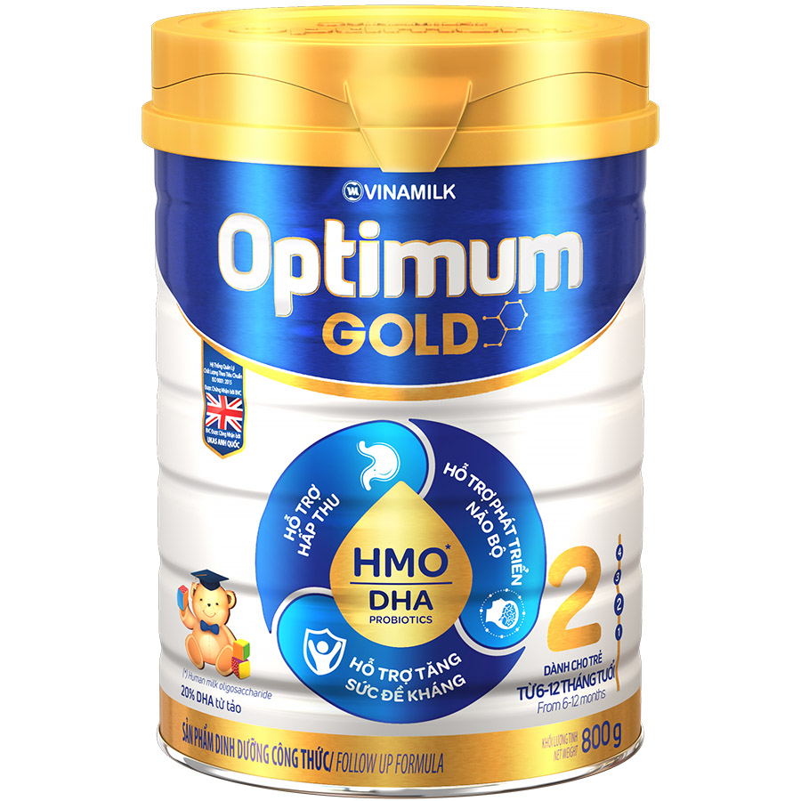 Sữa bột Vinamilk Optimum Gold 2 800g