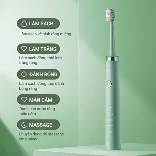 Bàn chải đánh răng điện sóng siêu âm FT1701VN - Hàng Chính Hãng