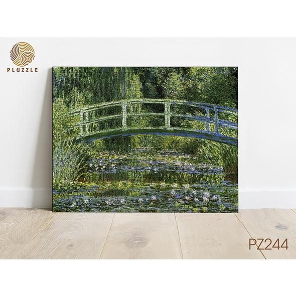 PLUZZLE Bộ xếp hình gỗ thông minh puzzle đồ chơi ghép hình 500 miếng - PZ244 - Water Lilies and Japanese Bridge