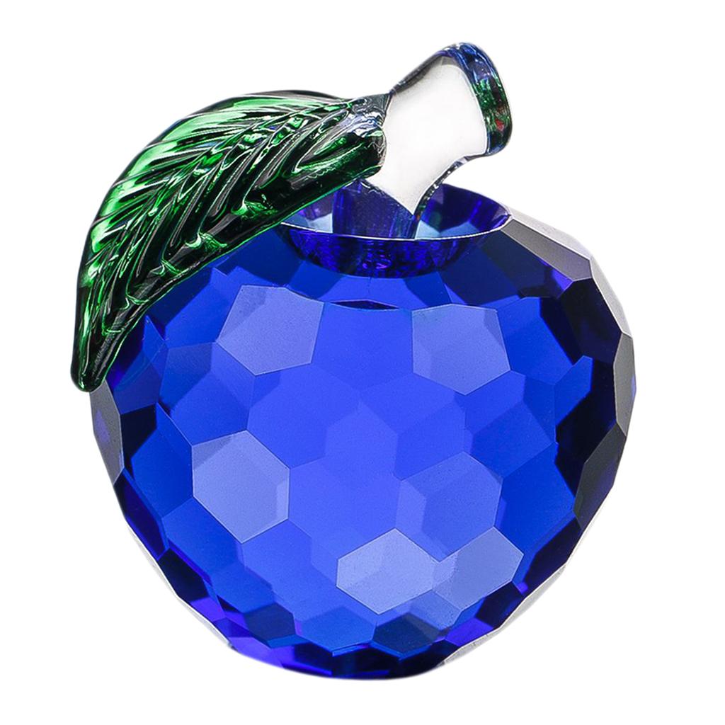 4x5.5cm Colorful Crystal Apple Handcraft Christmas Eve Souvenir