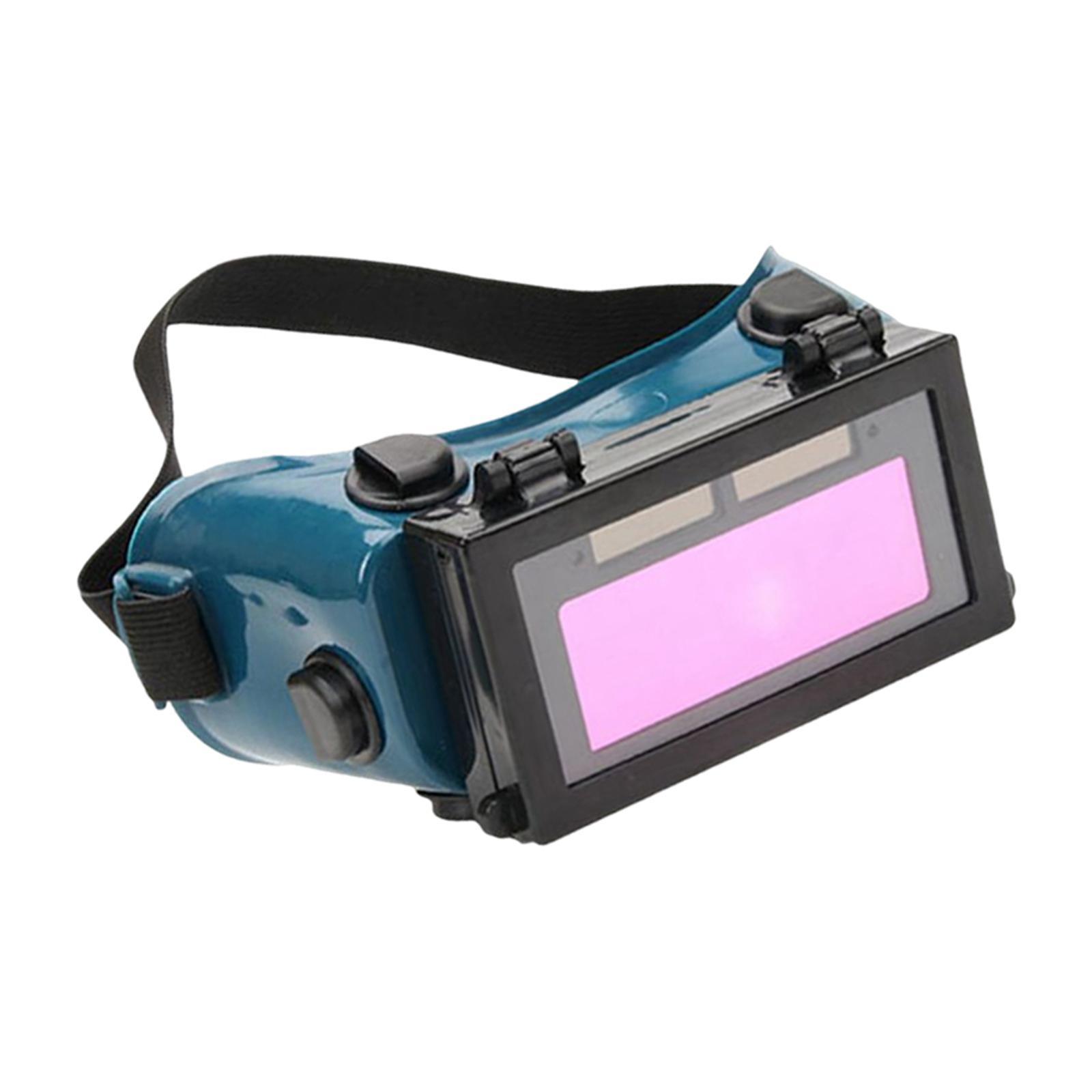 Welder Welding Goggles Glasses Blue Black