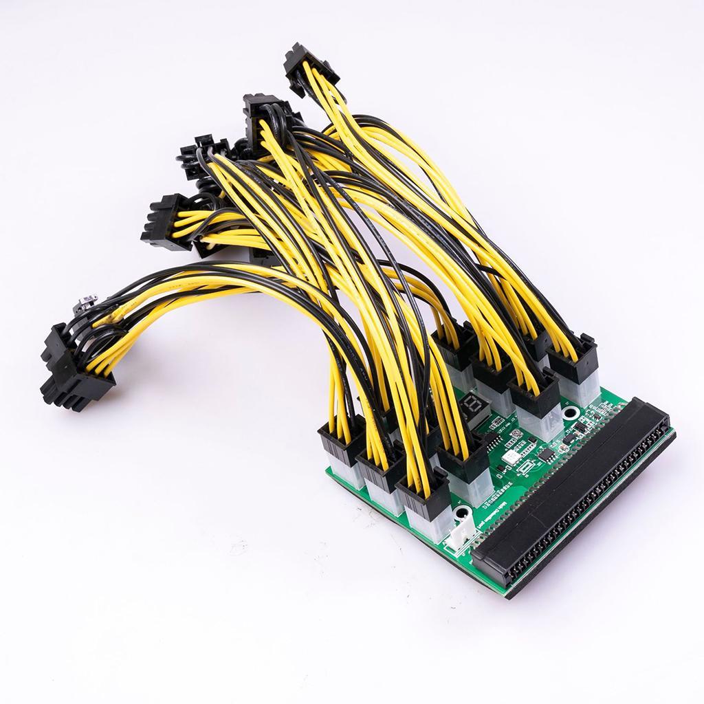 2xPower Module Breakout Board for PSU Server 6Pin to 8Pin Board+20cm Cable