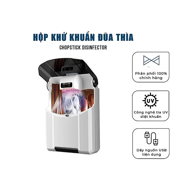 Hộp Đựng Đũa Thìa Dán Tường Bốn Ngăn Tiện Dụng Có Nắp Đậy, Dán Tường Siêu Chắc Chắn - Hàng Việt Nam - Giao Mầu Ngẫu Nhiên