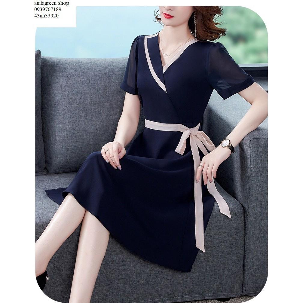 Nh33920-ĐẦM XÒE CỔ VEST THANH LỊCH