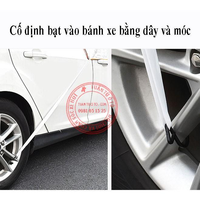 Tấm bạt chống nóng kính lái ô tô có tai bảo vệ gương