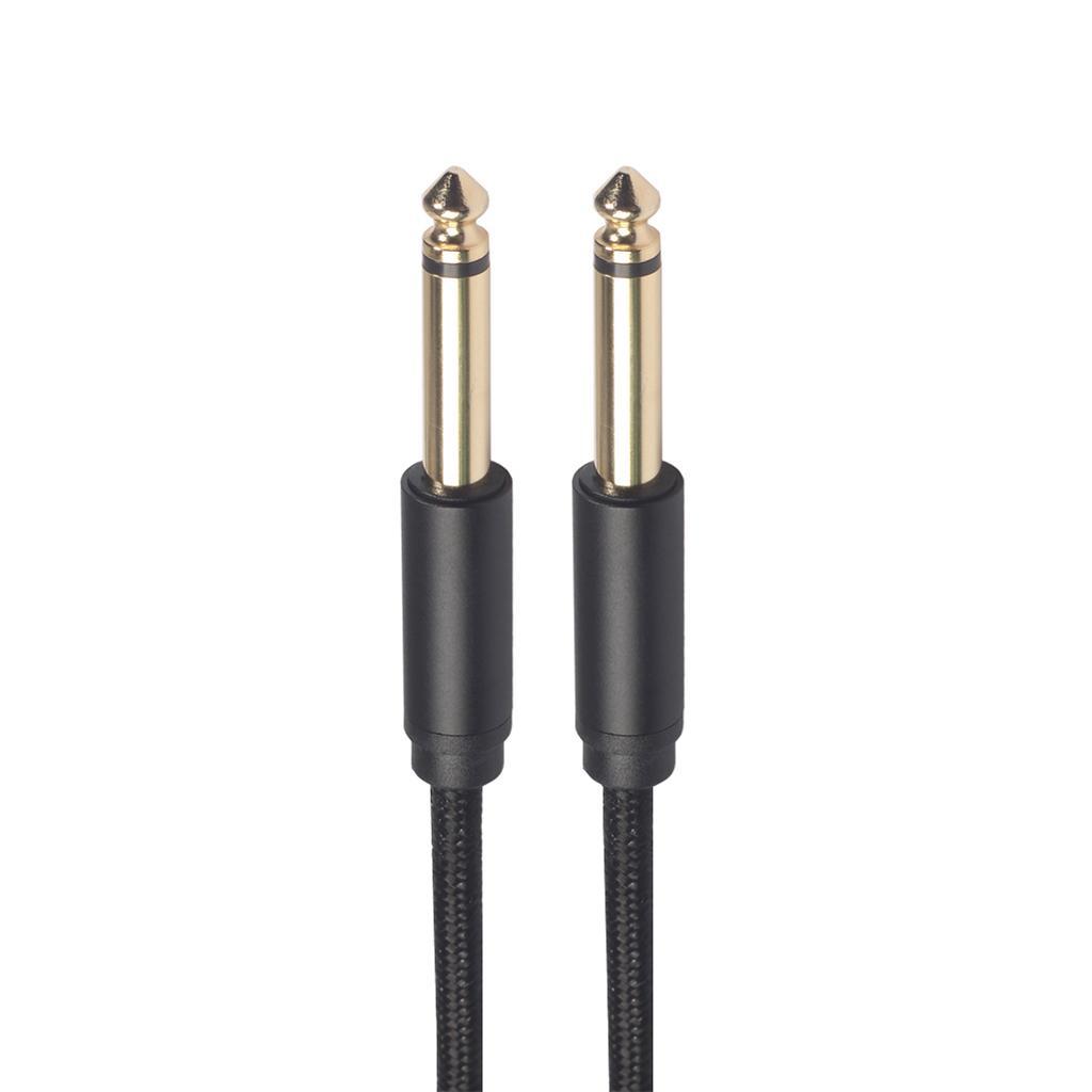 Gold 1/4" Male to Male Adapter Low Noise High Fidelity for