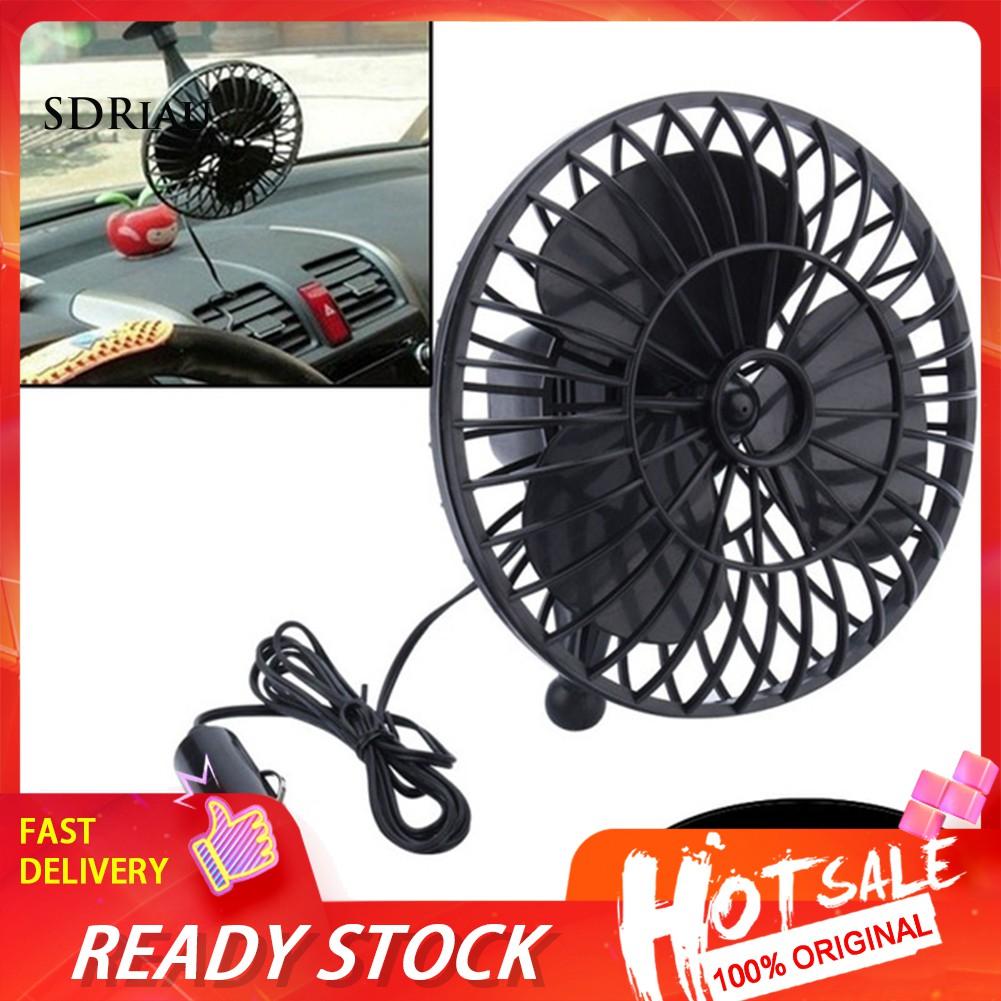 Quạt Mini Làm Mát Không Ồn 12v Cho Xe Hơi