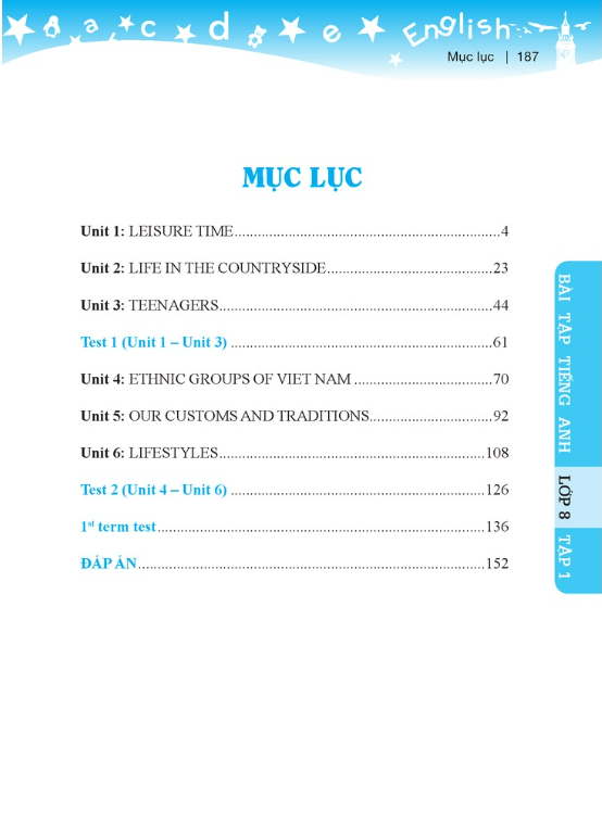 Sách - GLOBAL SUCCESS - Bài tập tiếng anh lớp 8 Tập 1